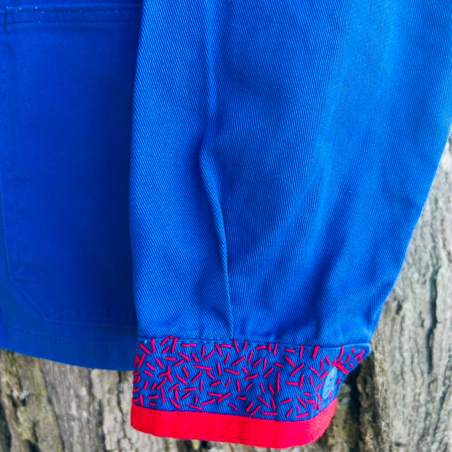 EMBROIDERED BUGATTI JACKET Artist Collab | Barbee