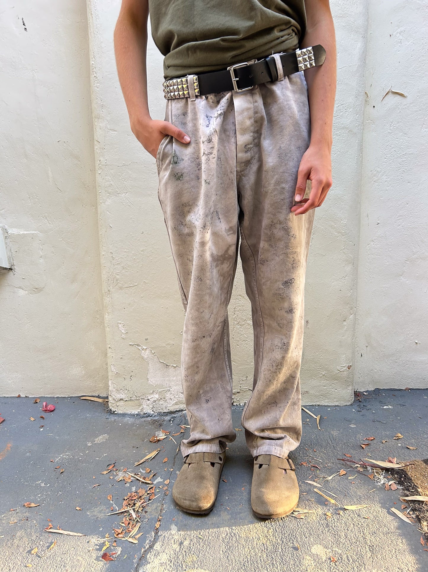 NATURAL DYED WORK PANT Artist Collab | Cara Piazza