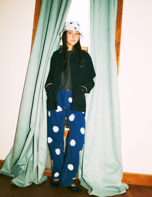 FRENCH WORKWEAR PANT WITH DOTS
