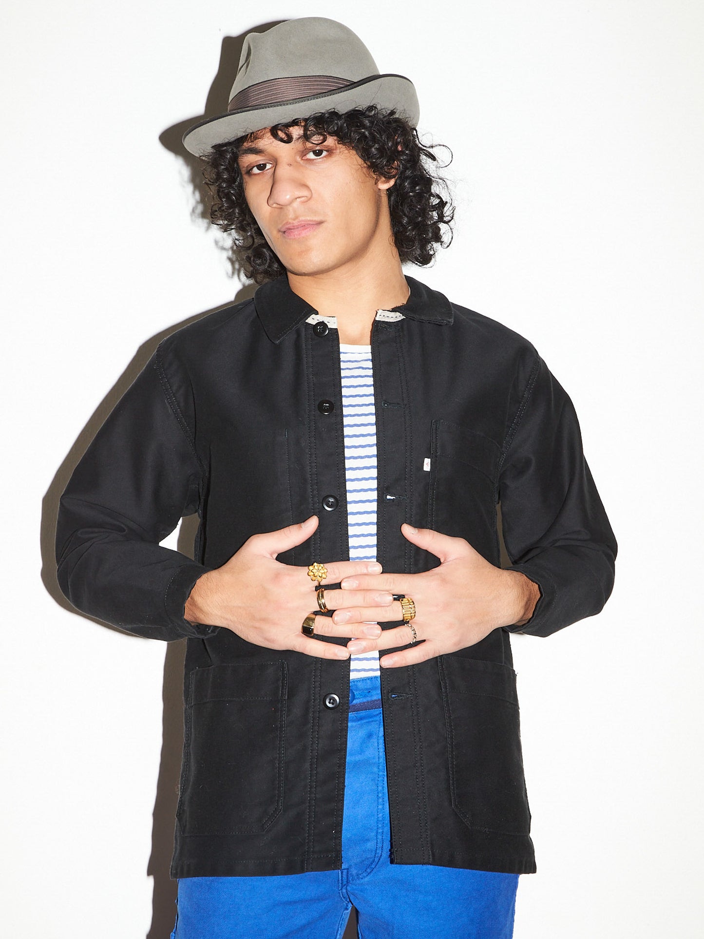 Veste de Charpentier noir (Moleskin workwear jacket)