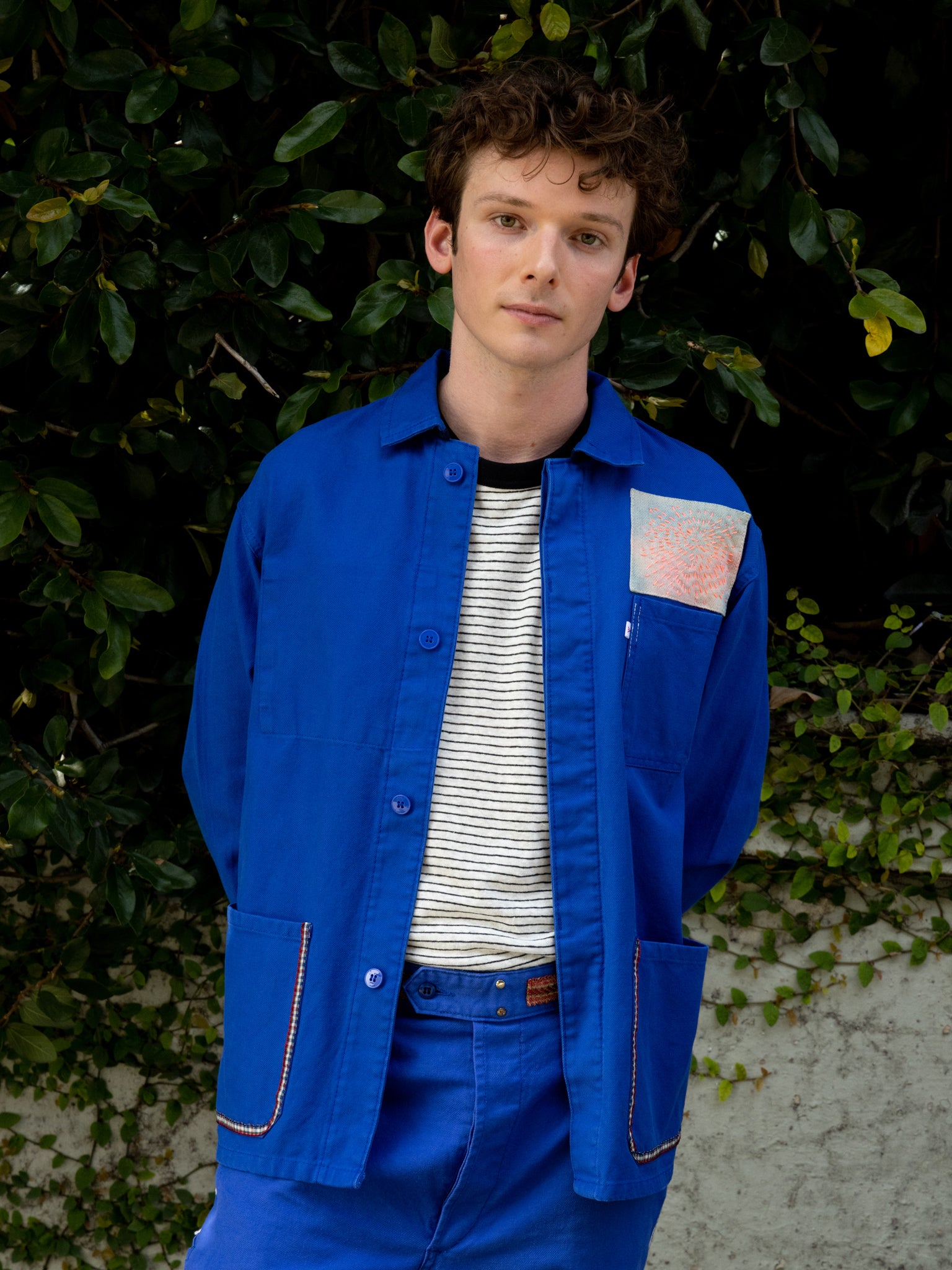 Blue sales workwear jacket