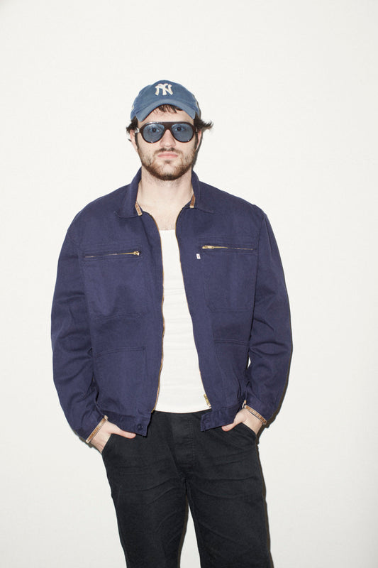 NAVY ZIP WORKWEAR JACKET