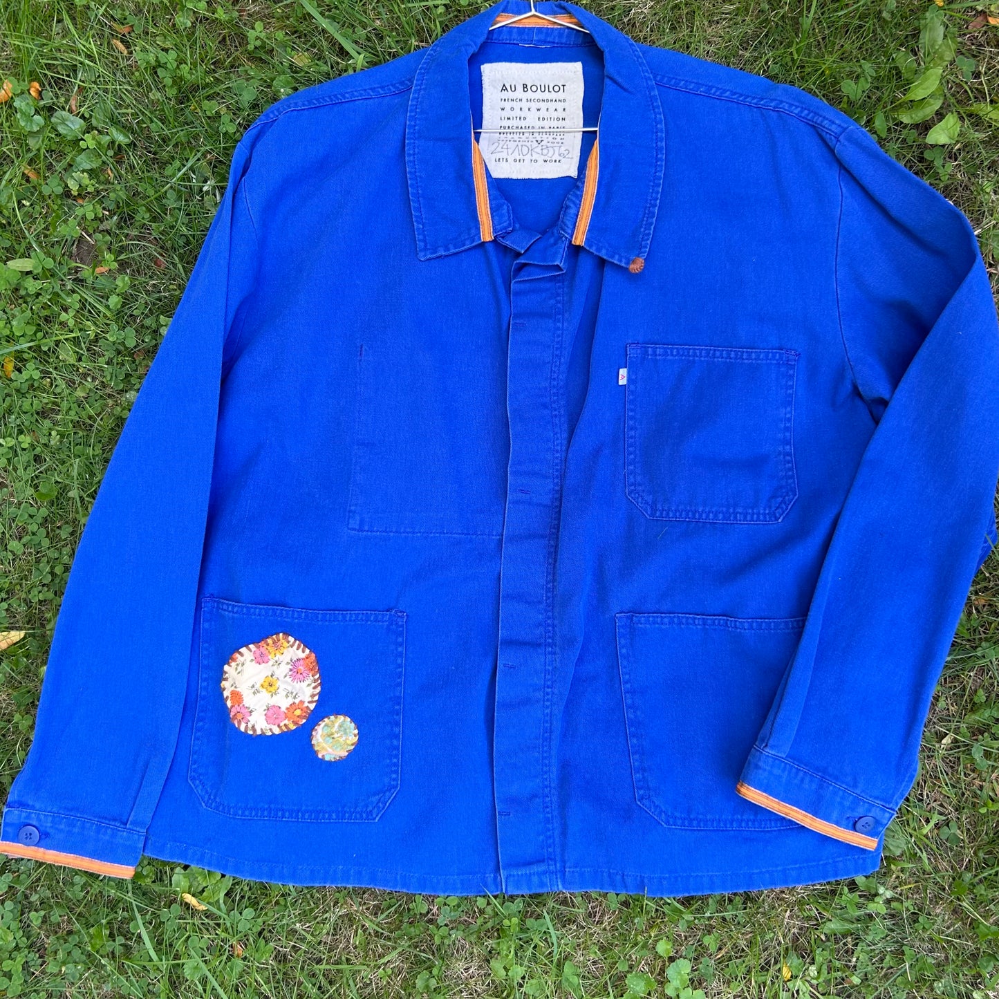 One-of-a-Kind Bugatti Blue French Workwear Jacket