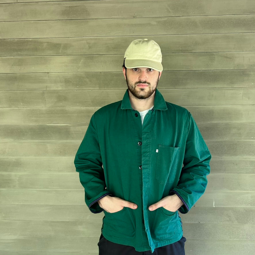 One-of-a-Kind Vintage French Green Workwear Jacket