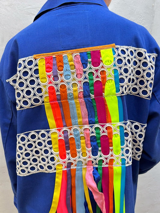 RIBBONS WORK LABCOAT Artist Collab | Karen Lebati