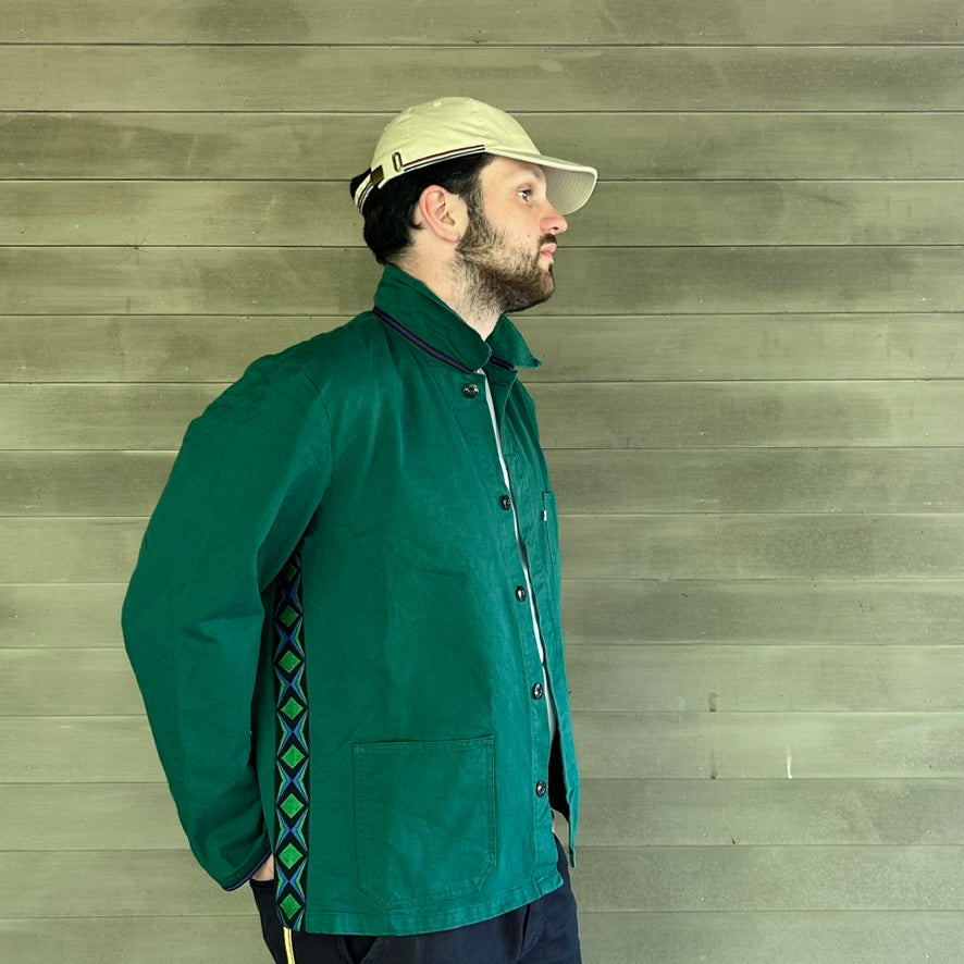 One-of-a-Kind Vintage French Green Workwear Jacket