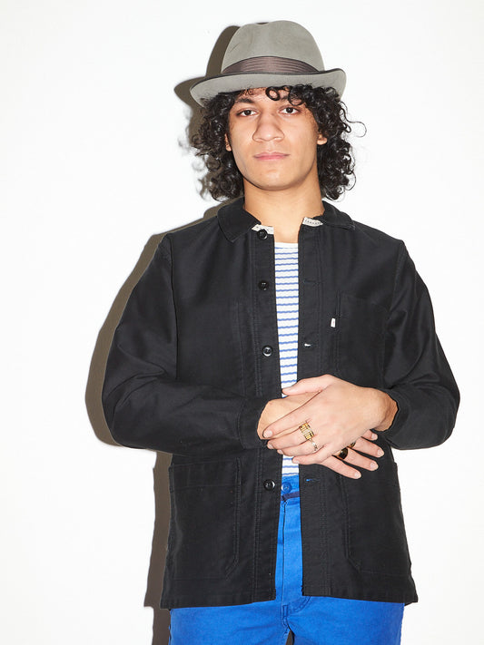 Veste de Charpentier noir (Moleskin workwear jacket)