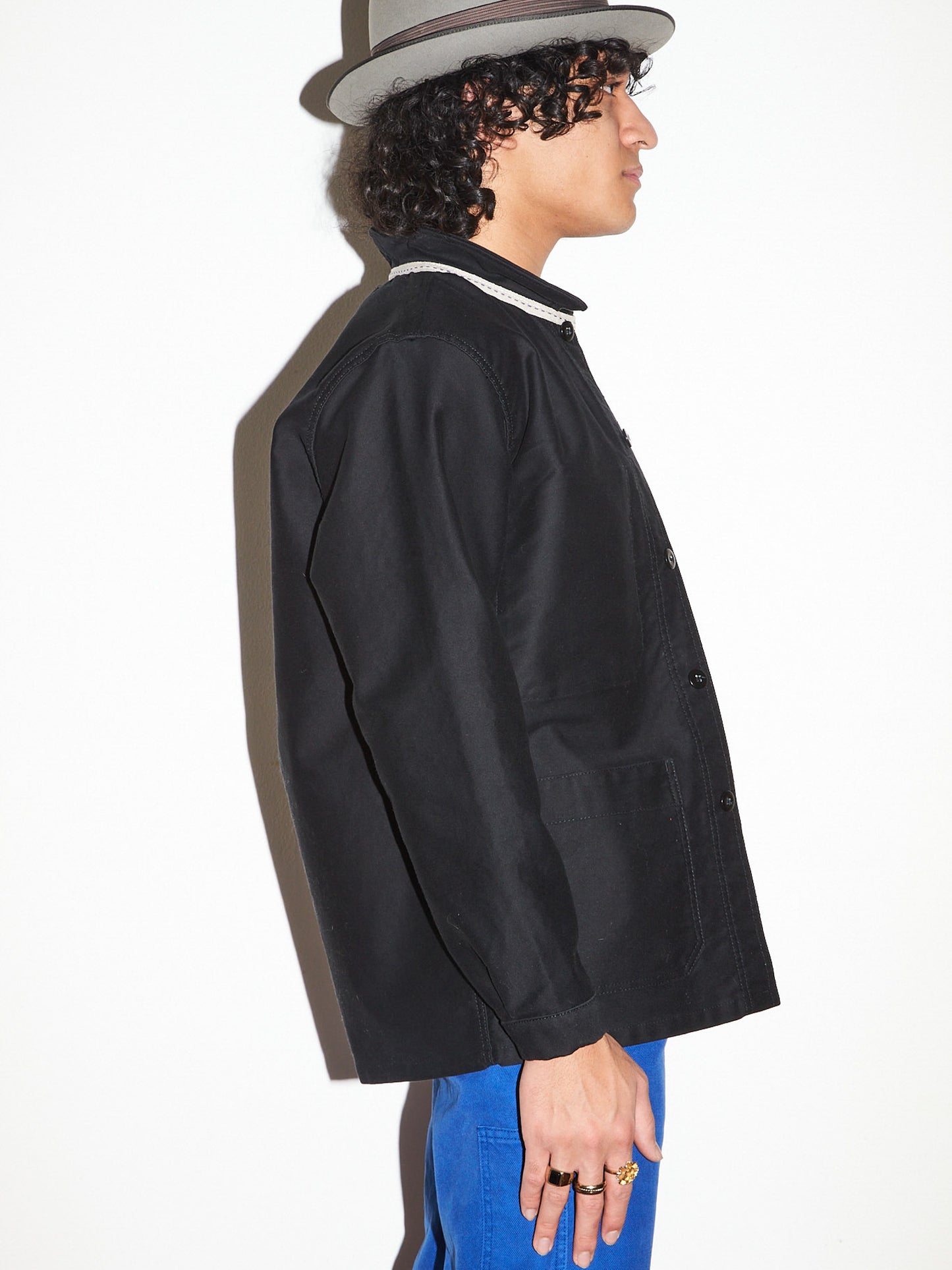 Veste de Charpentier noir (Moleskin workwear jacket)