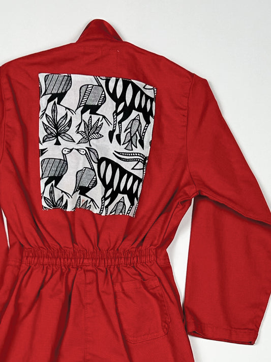 Kids Workwear Jumpsuit with patch work